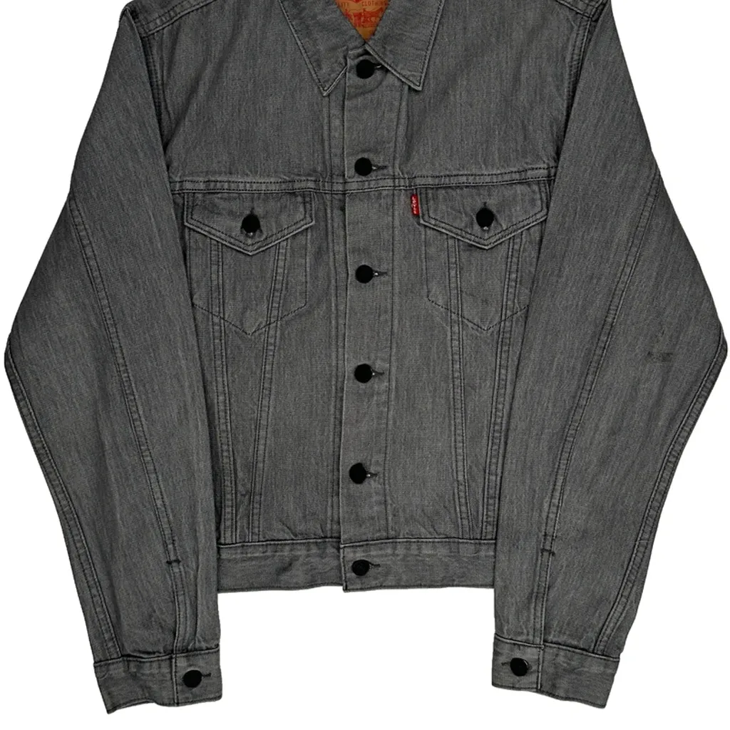 Levis Denim Jacket - Large Grey Denim - Image 4