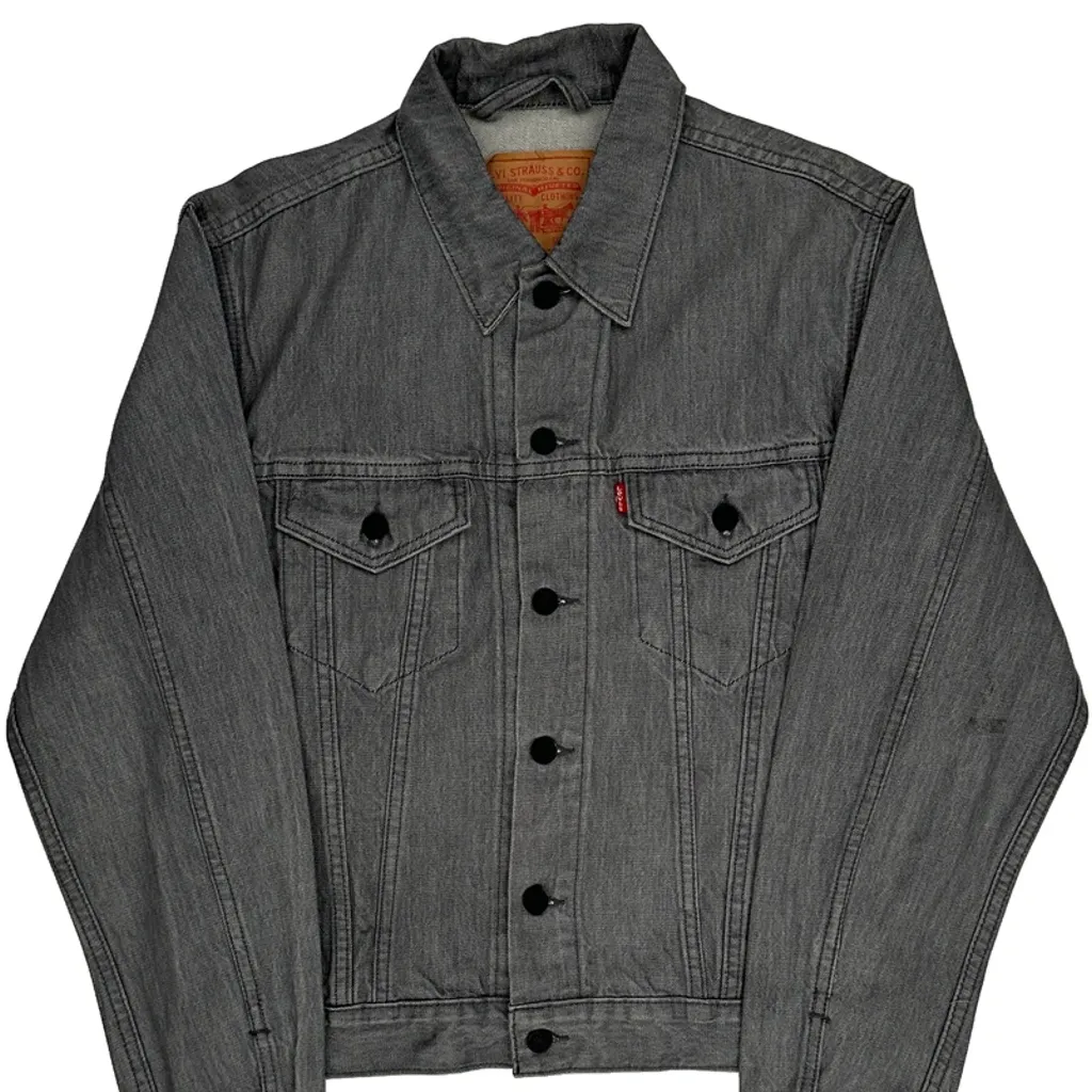 Levis Denim Jacket - Large Grey Denim - Image 5