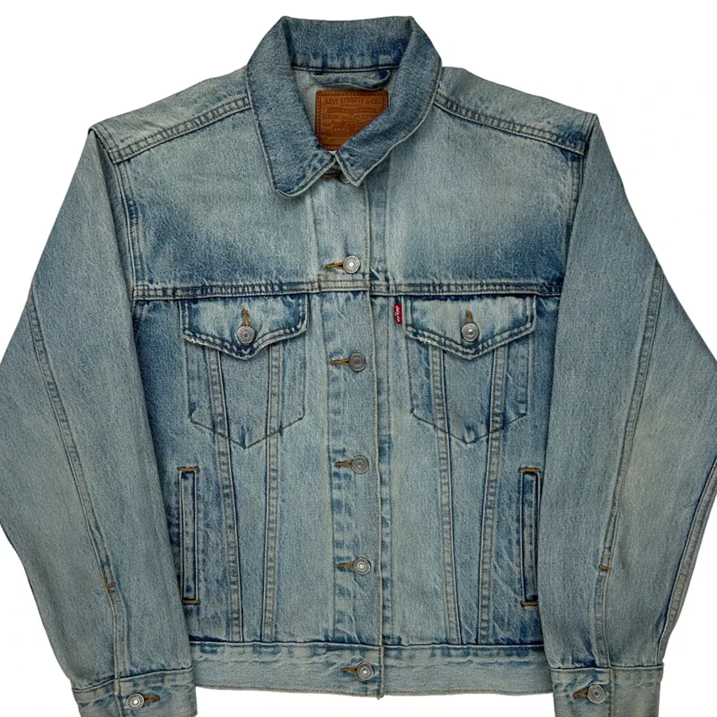 Levis Denim Jacket - Large Light Wash Denim - Image 5