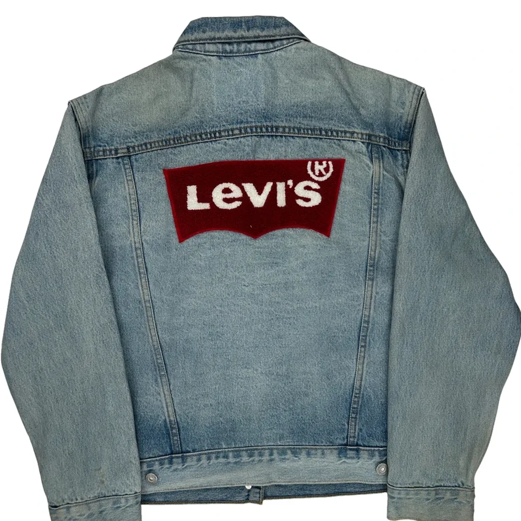 Levis Denim Jacket - Large Light Wash Denim - Image 7