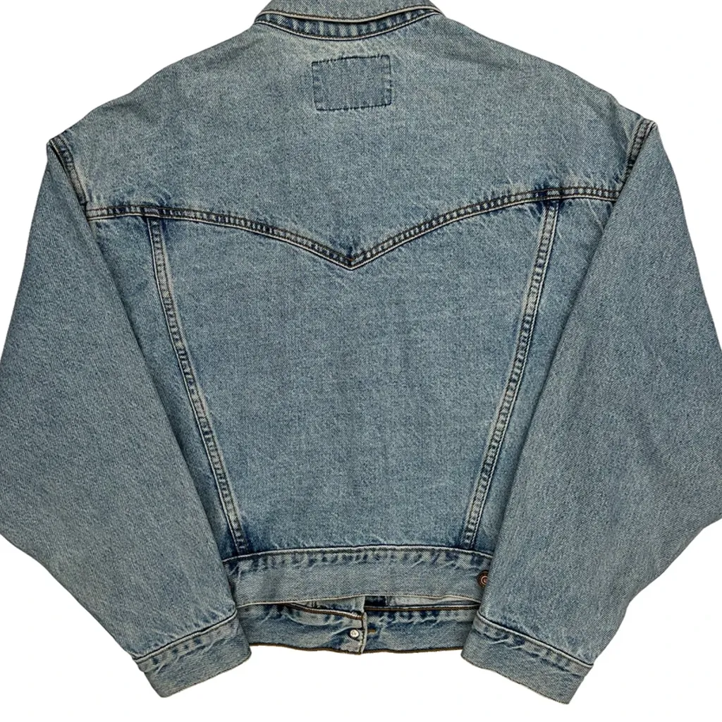 Levis Denim Jacket - Medium Light Wash Cotton - Image 7