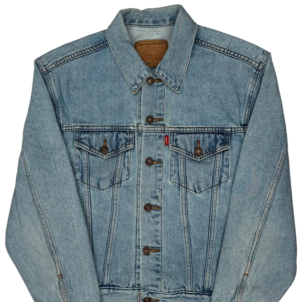 Levis Denim Jacket - Medium Light Wash Denim - Image 4