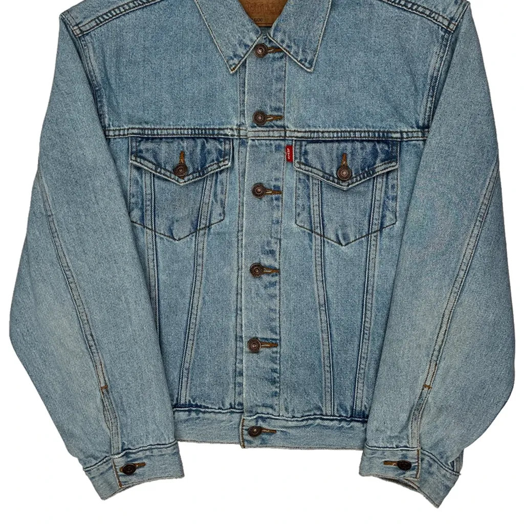 Levis Denim Jacket - Medium Light Wash Denim - Image 5