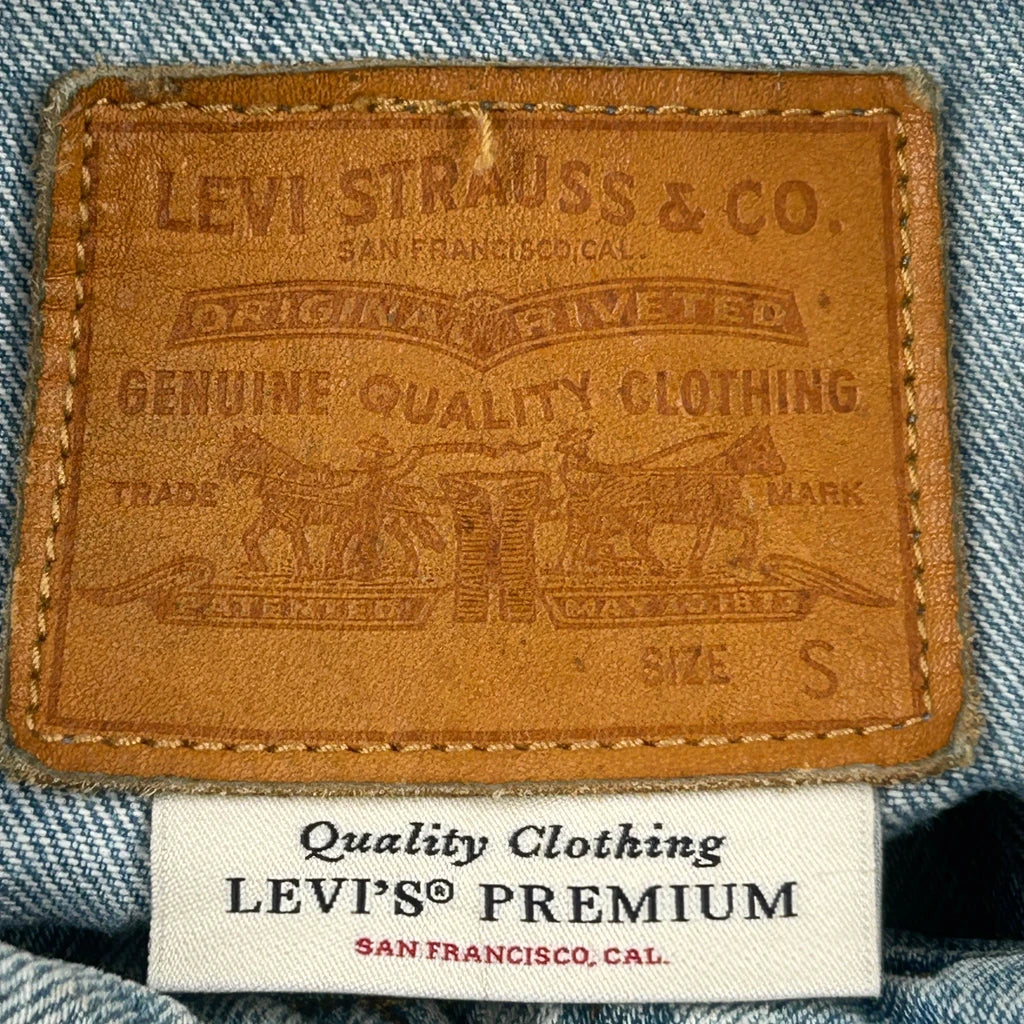 Levis Denim Jacket - Small Light Wash Denim - Image 3