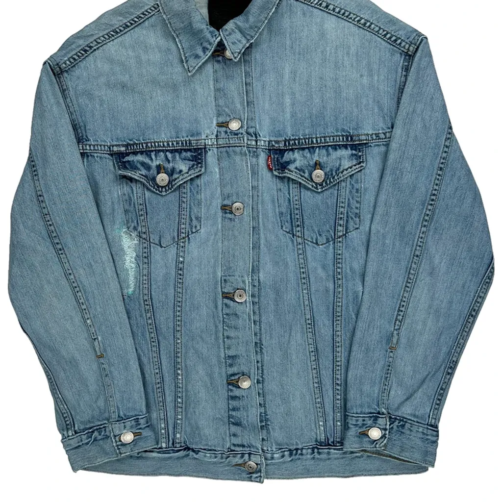 Levis Denim Jacket - XS Light Wash Denim - Image 4