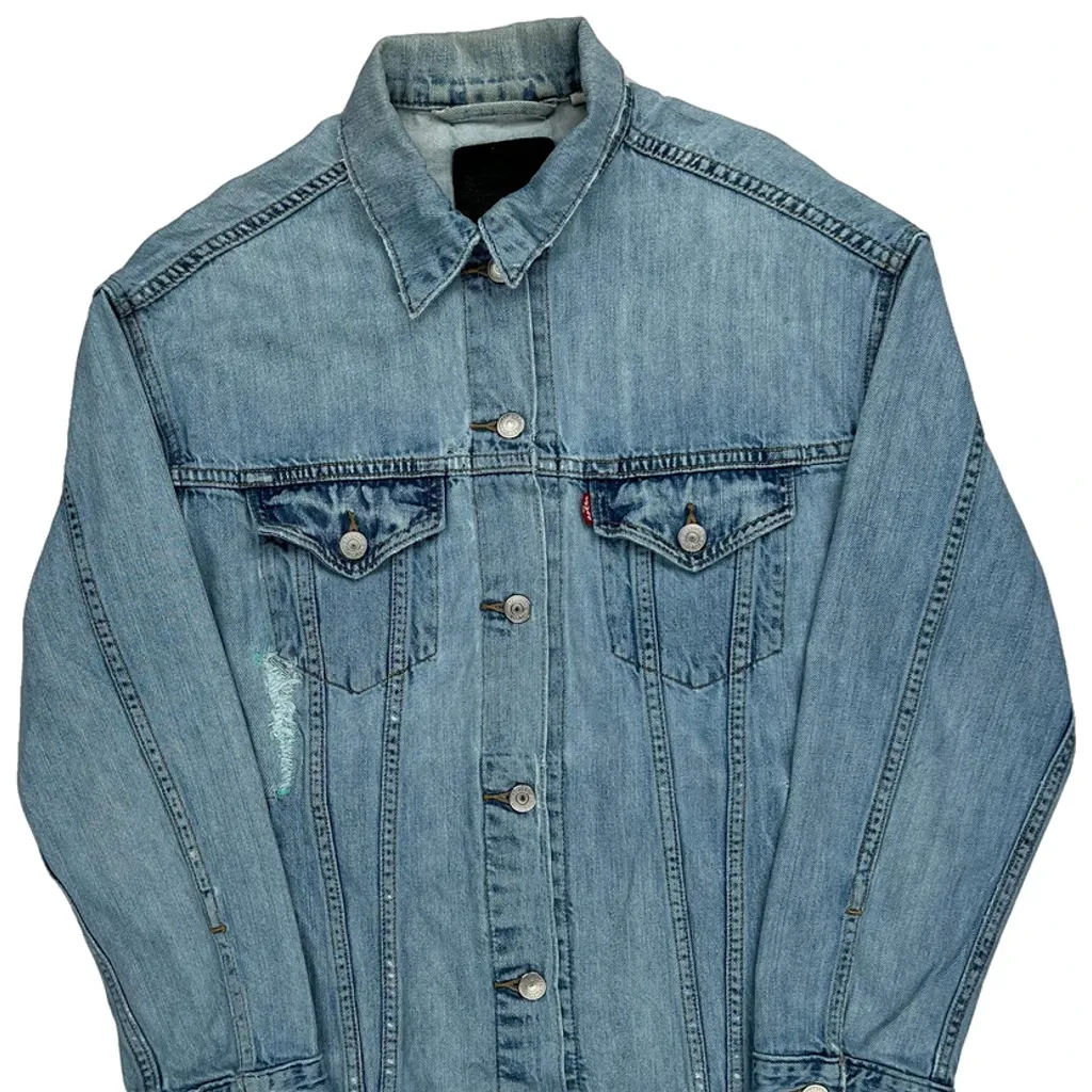 Levis Denim Jacket - XS Light Wash Denim - Image 5
