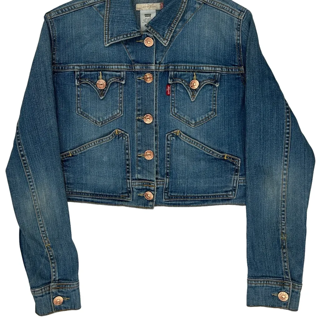Levis Denim Jacket - Large Blue Cotton - Image 4