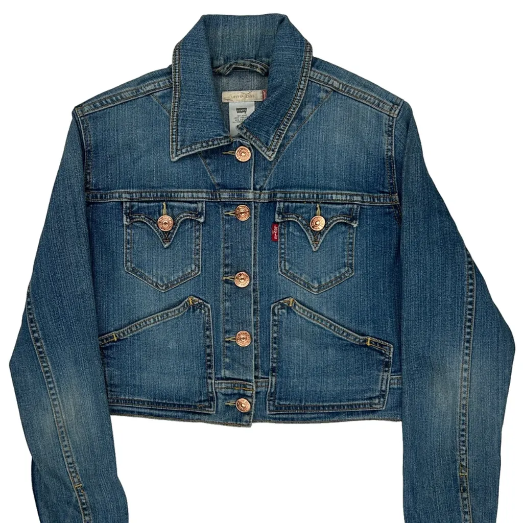 Levis Denim Jacket - Large Blue Cotton - Image 5