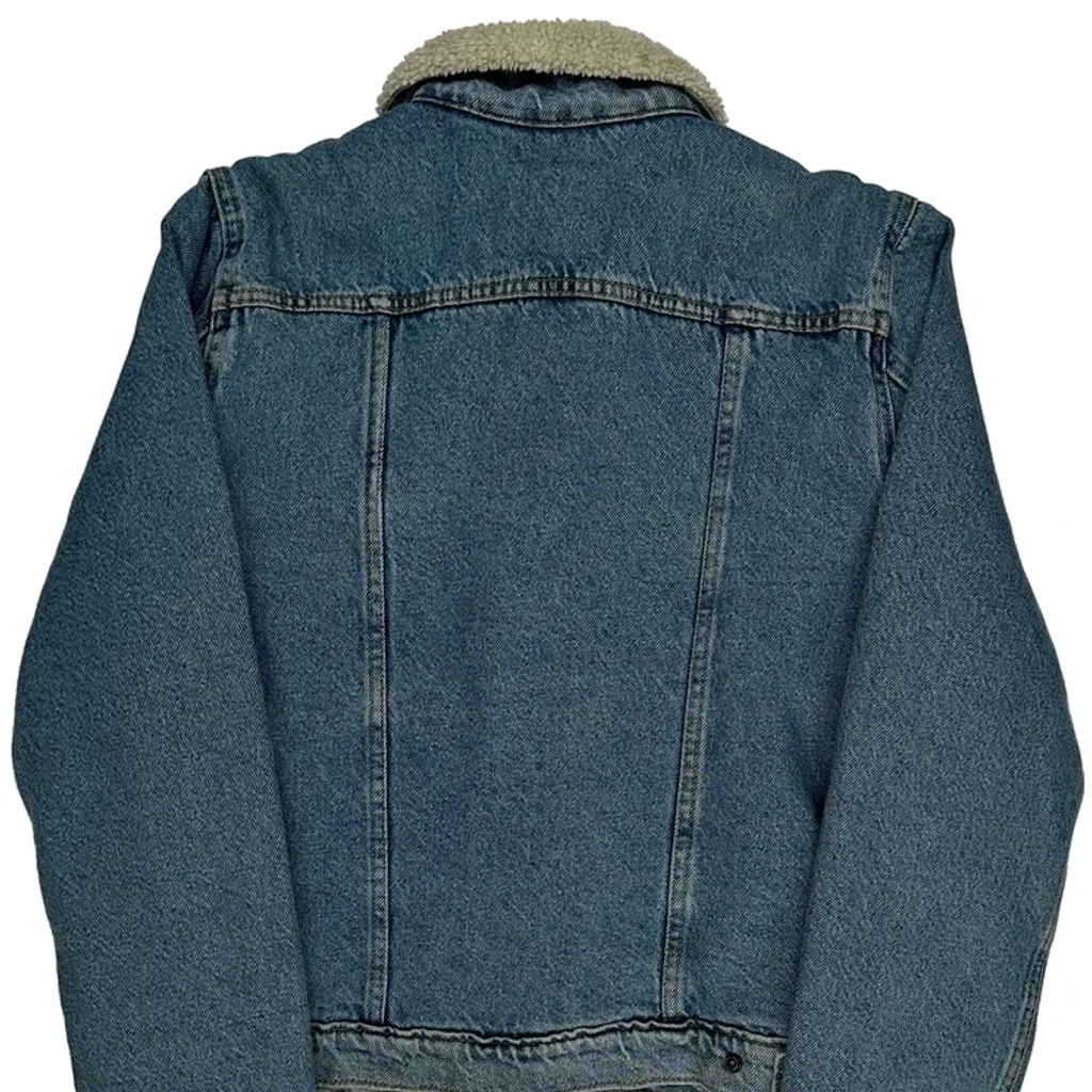 Levis Collared Denim Jacket - Medium Blue Denim - Image 6