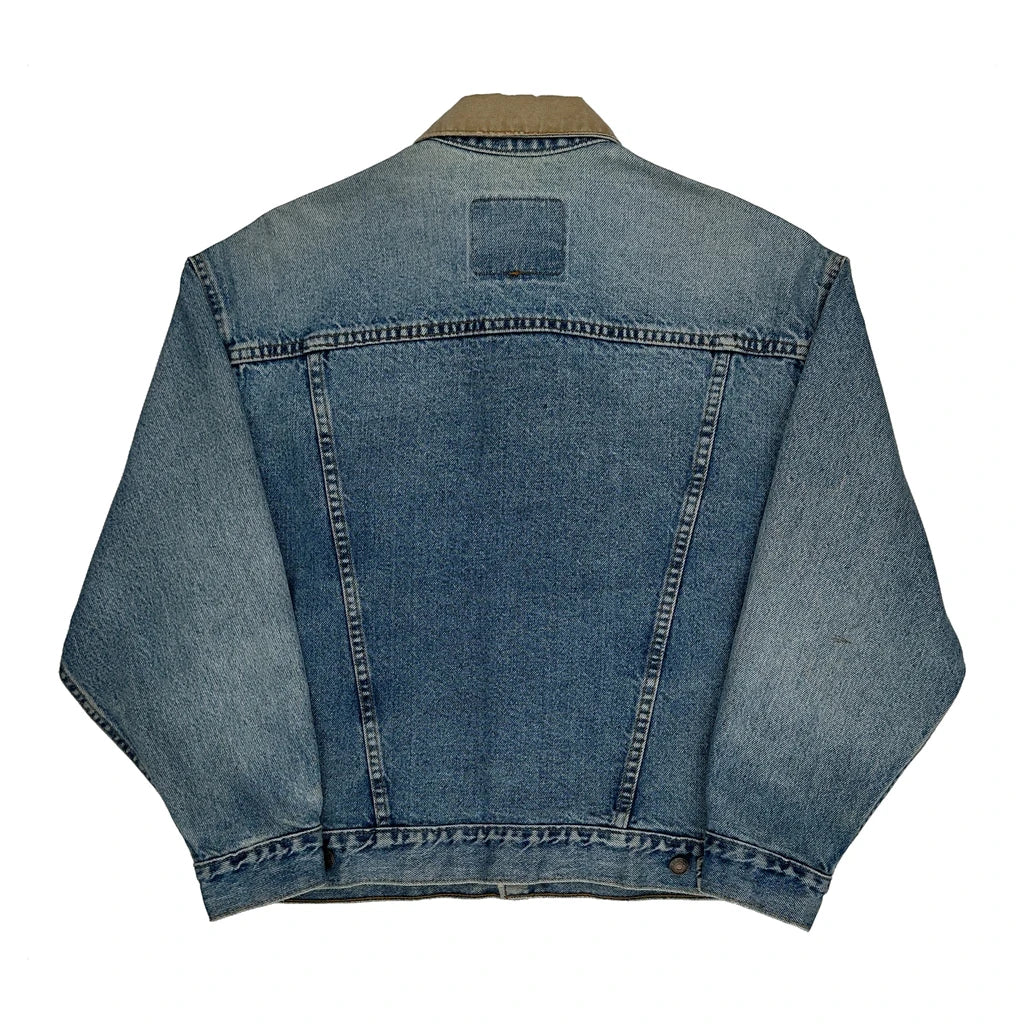 Levis Collared Denim Jacket - Medium Blue Denim - Image 2