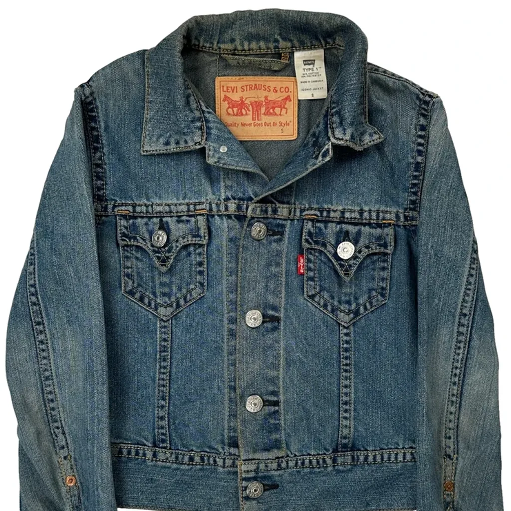 Levis Denim Jacket - Small Blue Denim - Image 4