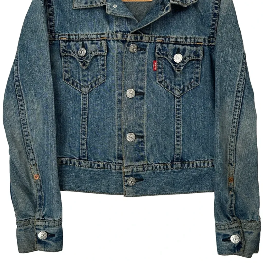 Levis Denim Jacket - Small Blue Denim - Image 5