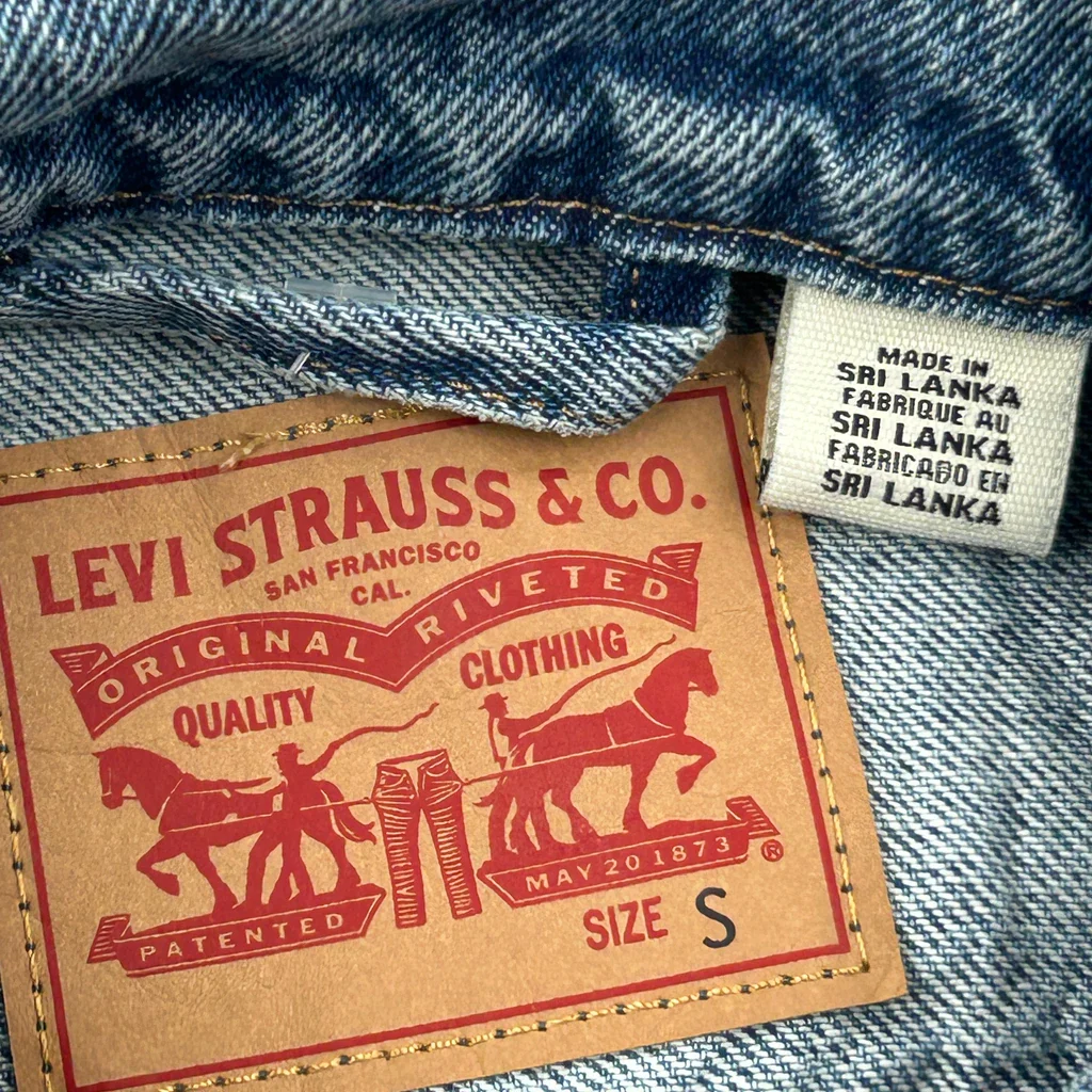 Levis Denim Jacket - Small Blue Denim - Image 3