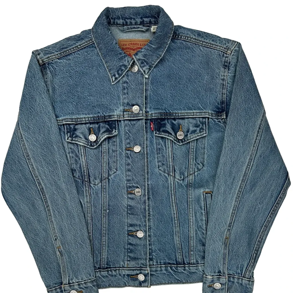 Levis Denim Jacket - Small Blue Denim - Image 4