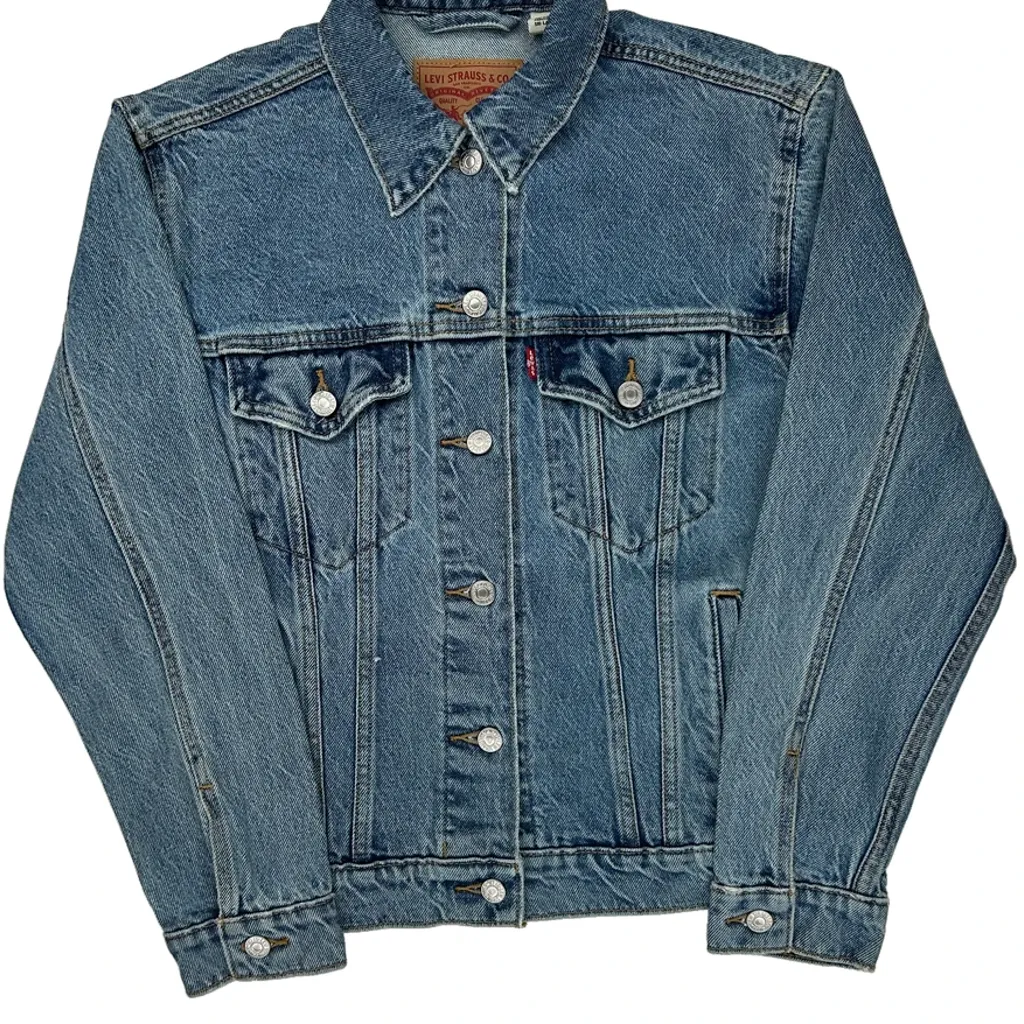 Levis Denim Jacket - Small Blue Denim - Image 5