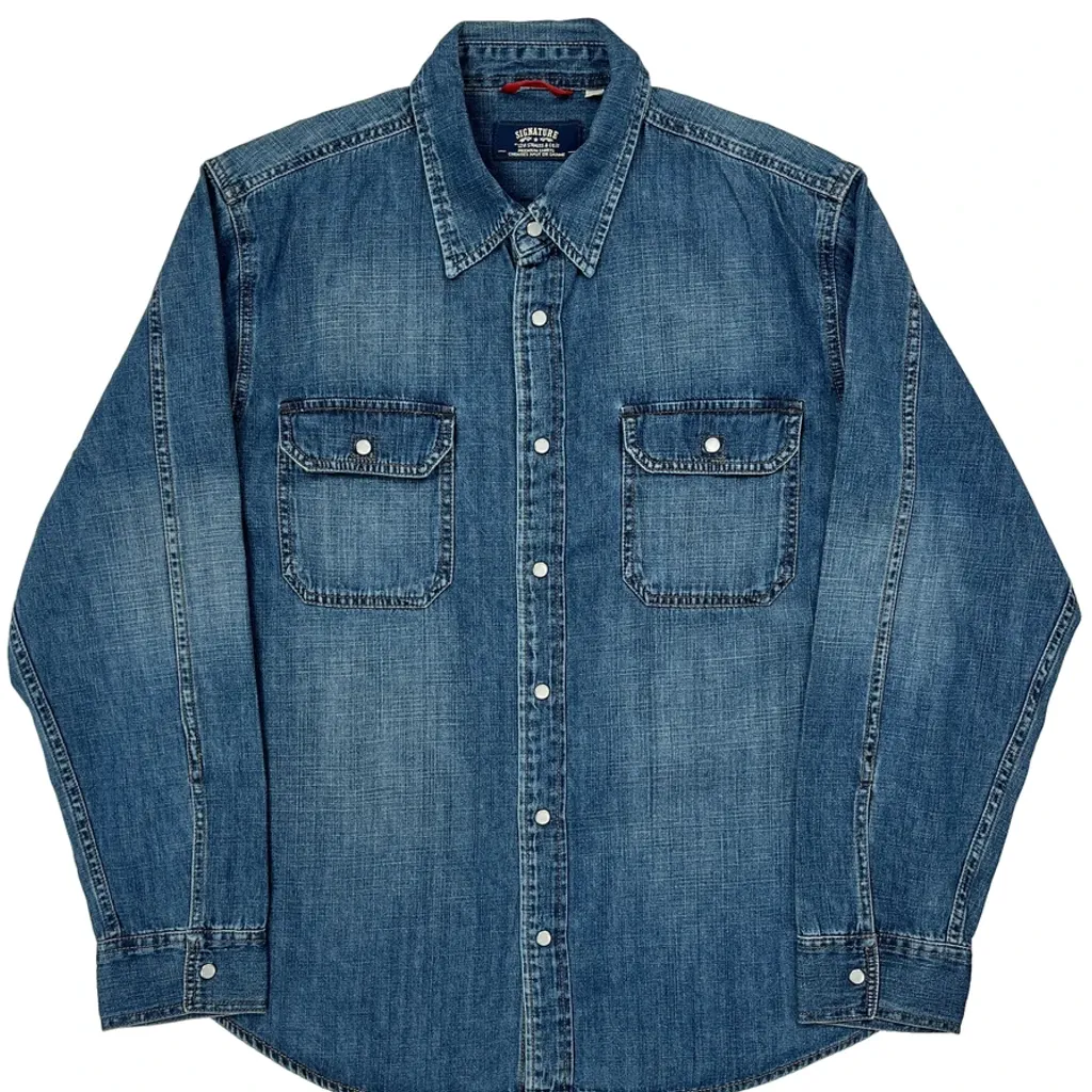Levis Denim Shirt - Large Blue Denim - Image 4