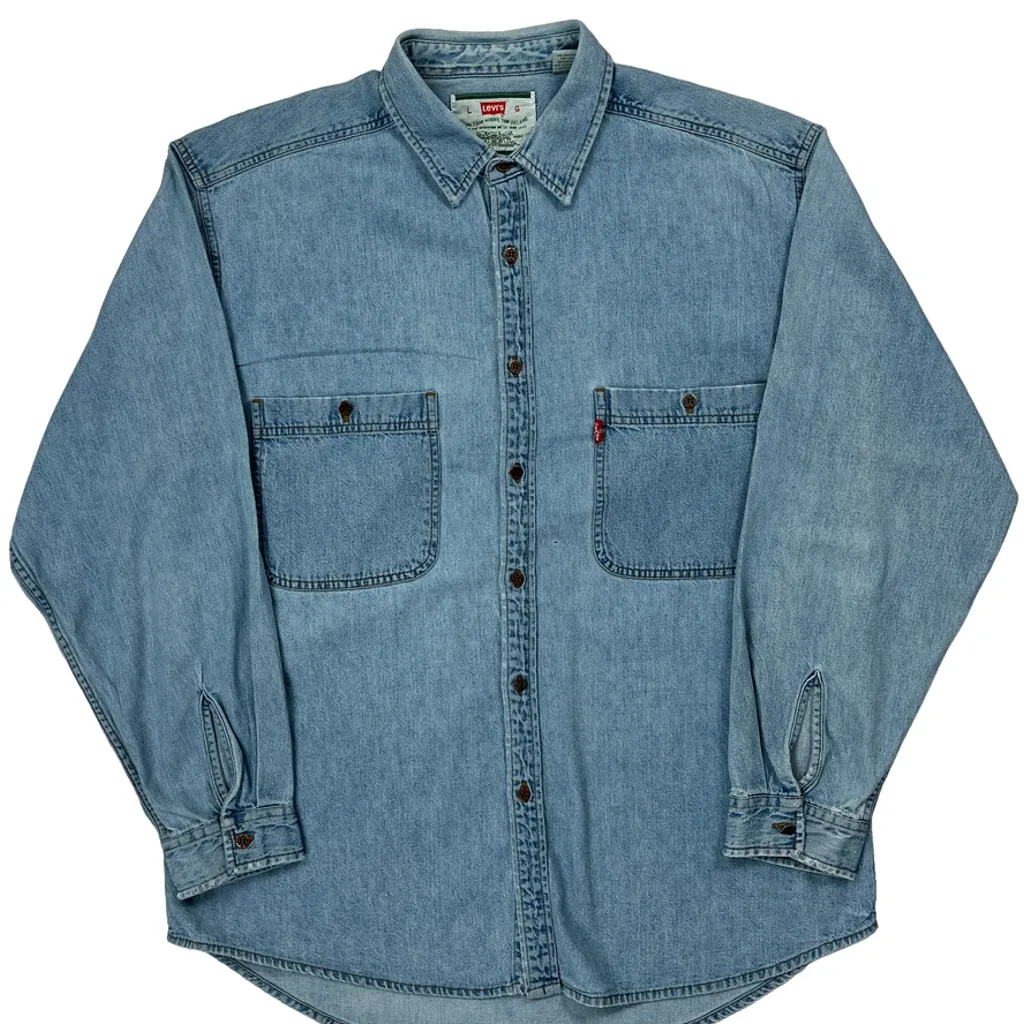 Levis Denim Shirt - Large Blue Denim - Image 4