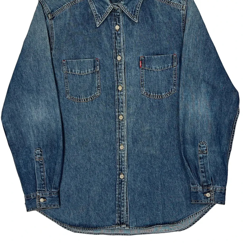 Levis Denim Shirt - Large Blue Cotton - Image 4