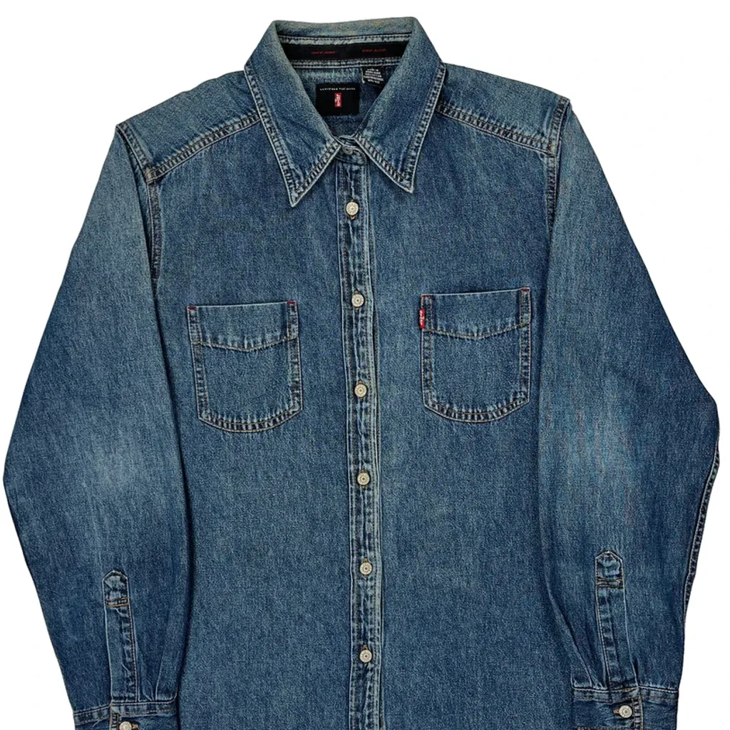 Levis Denim Shirt - Large Blue Cotton - Image 5
