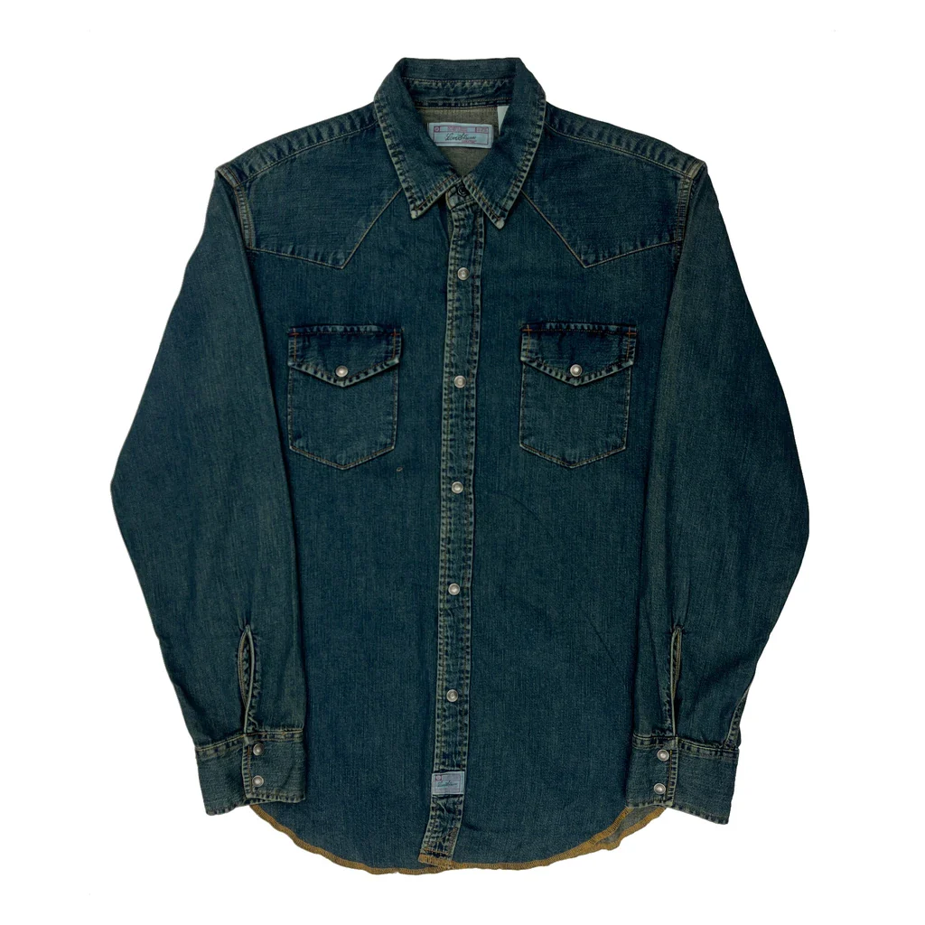 Levis Denim Shirt - Large Blue Cotton