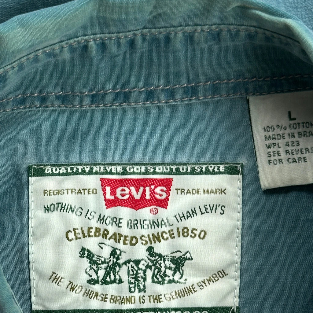 Levis Denim Shirt - Large Blue Cotton - Image 3