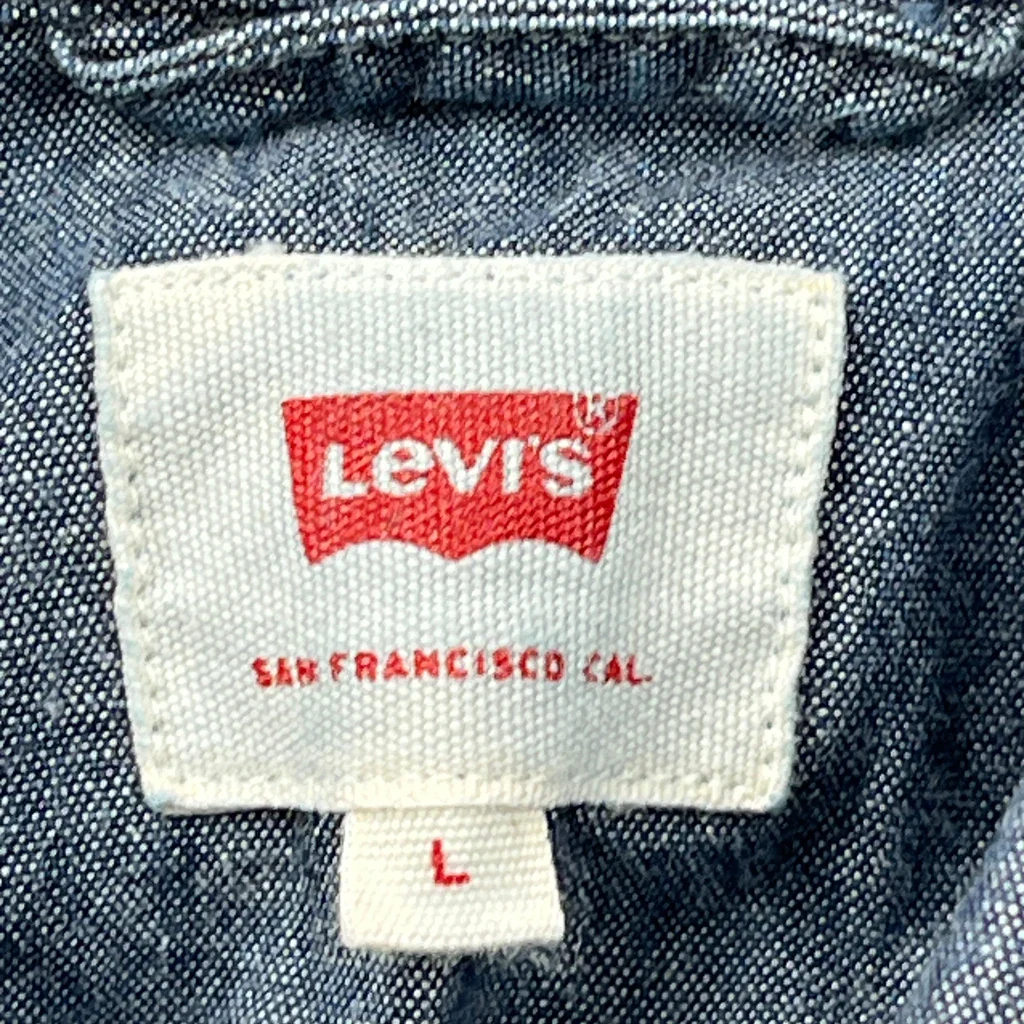 Levis Denim Shirt - Large Blue Cotton - Image 3