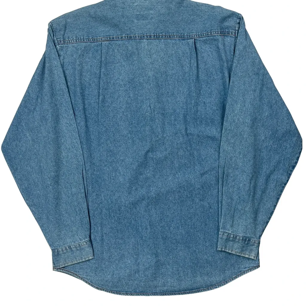 Levis Denim Shirt - Medium Blue Cotton - Image 7