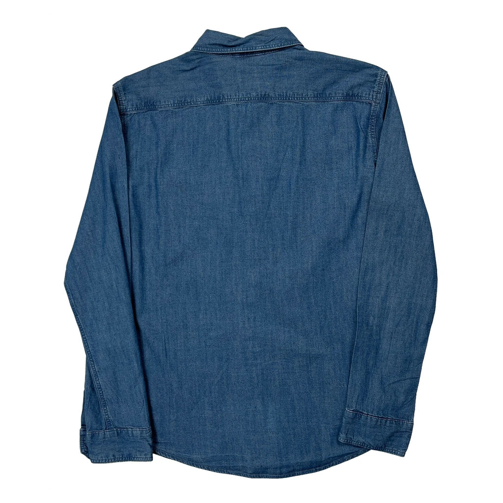Levis Slim Denim Shirt - Medium Blue Denim - Image 2
