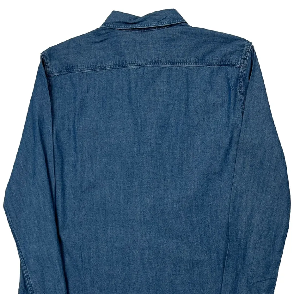Levis Slim Denim Shirt - Medium Blue Denim - Image 6