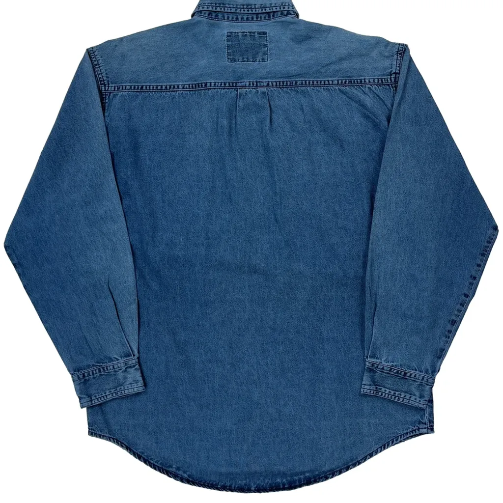 Levis Denim Shirt - Medium Blue Cotton - Image 7