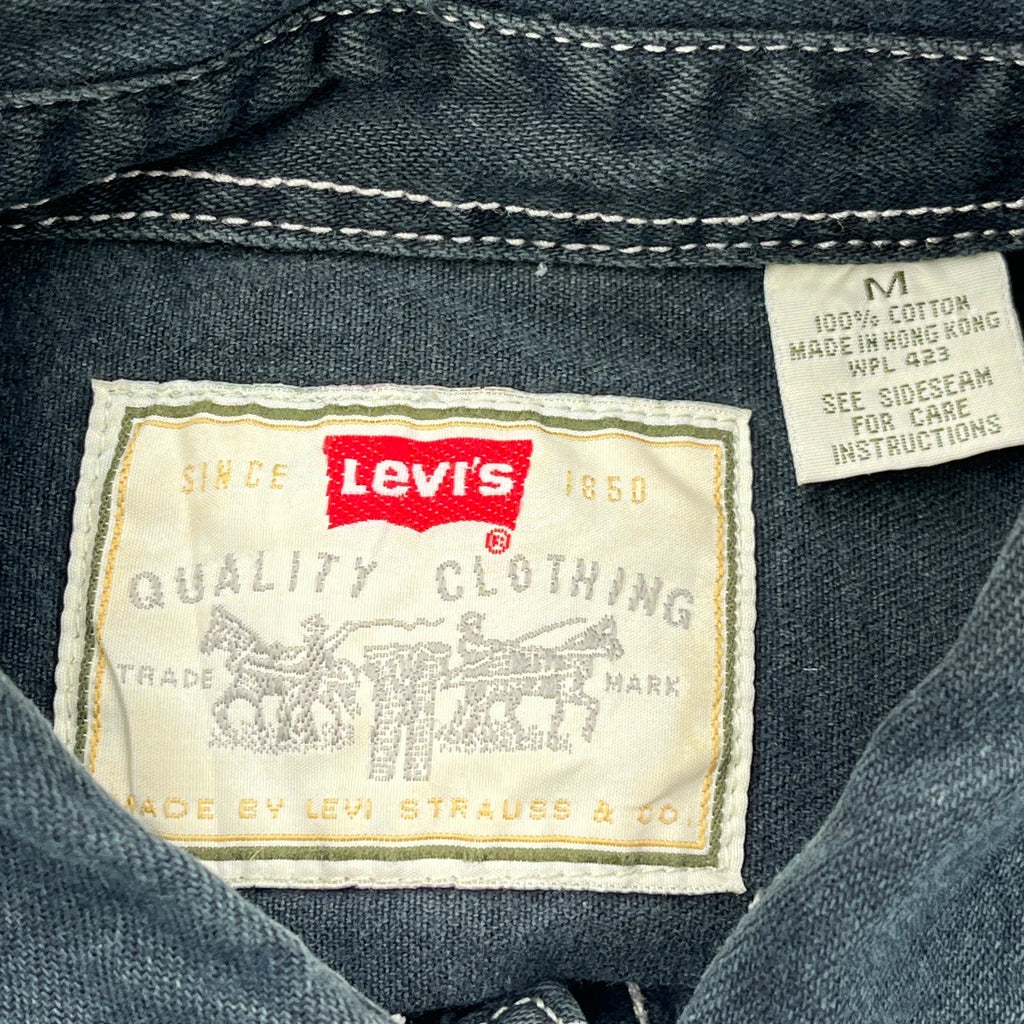 Levis Denim Shirt - Medium Blue Cotton - Image 3