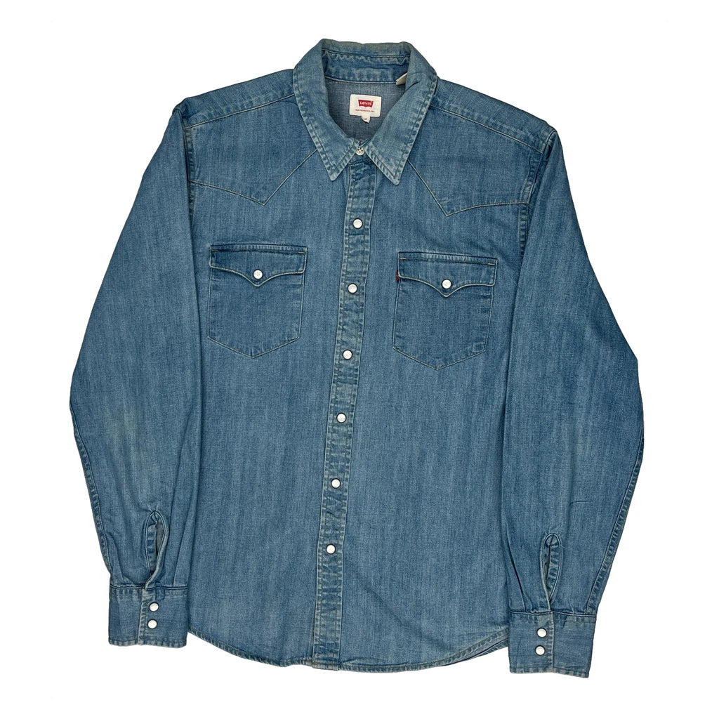 Levis Denim Shirt - Medium Blue Denim