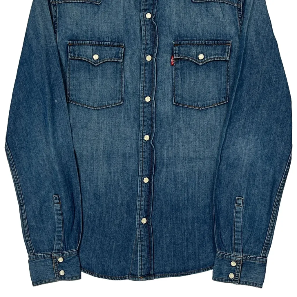 Levis Denim Shirt - Small Blue Denim - Image 5