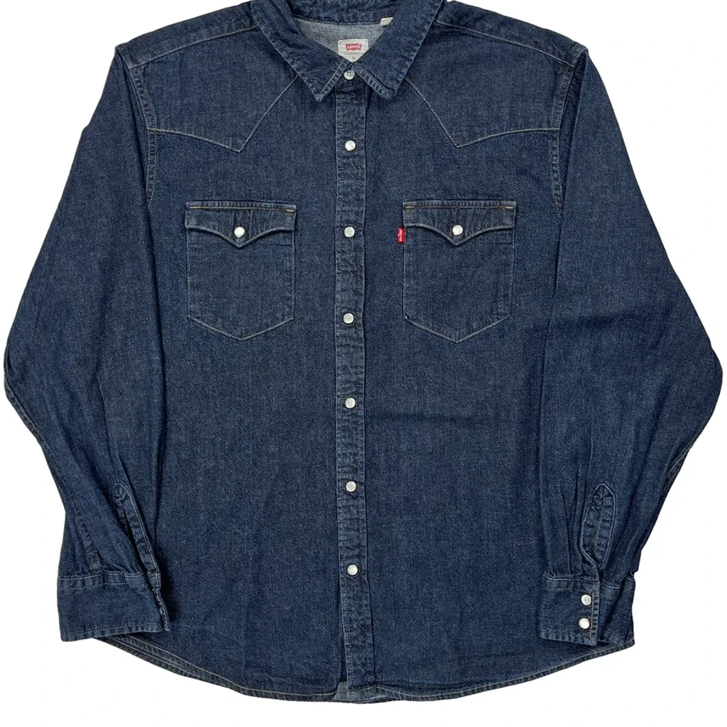 Levis Denim Shirt - XL Blue Denim - Image 4