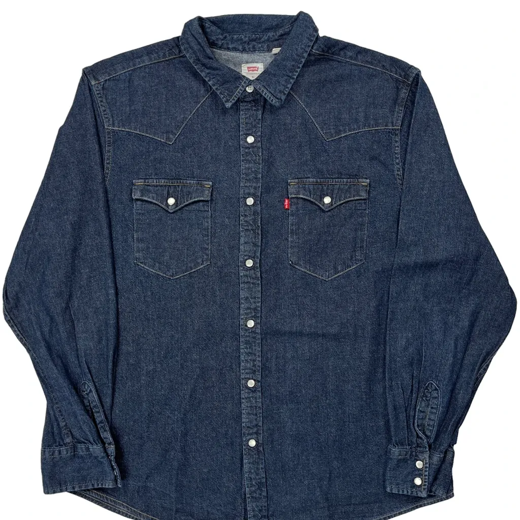 Levis Denim Shirt - XL Blue Denim - Image 5