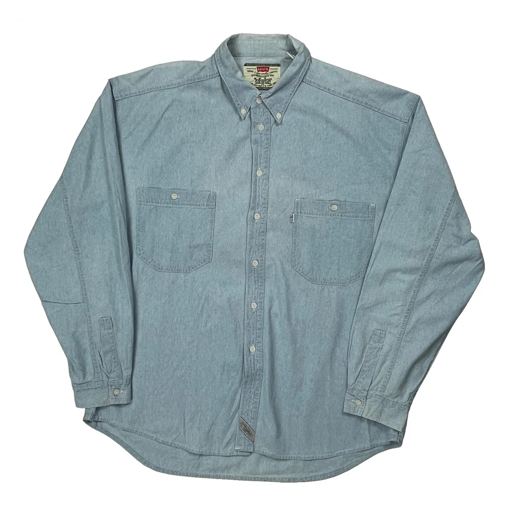 Levis Denim Shirt - XL Blue Cotton