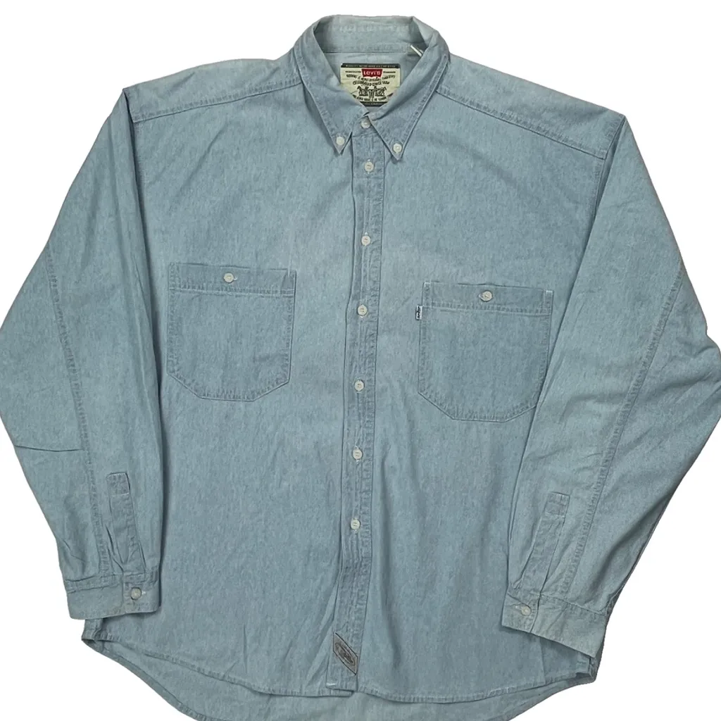 Levis Denim Shirt - XL Blue Cotton - Image 5