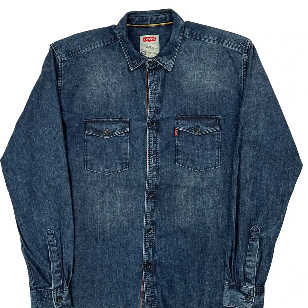 Levis Denim Shirt - XL Blue Denim - Image 4