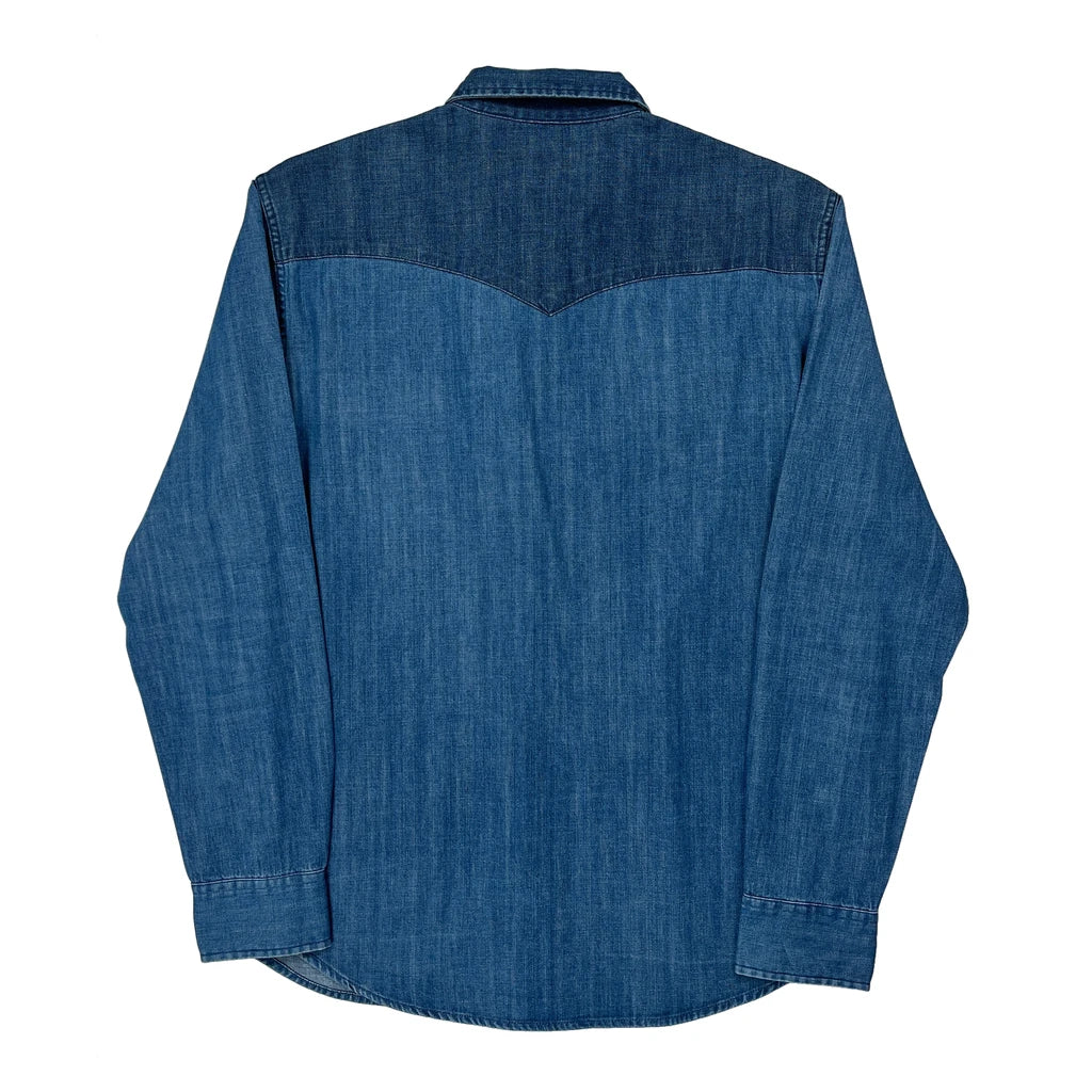 Levis Contrast Stitch Denim Shirt - XL Blue Denim - Image 2