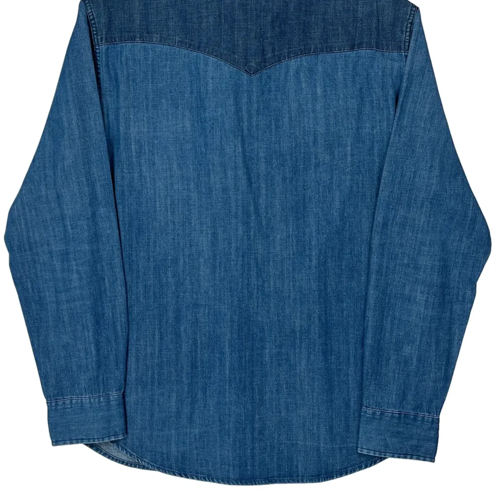 Levis Contrast Stitch Denim Shirt - XL Blue Denim - Image 6