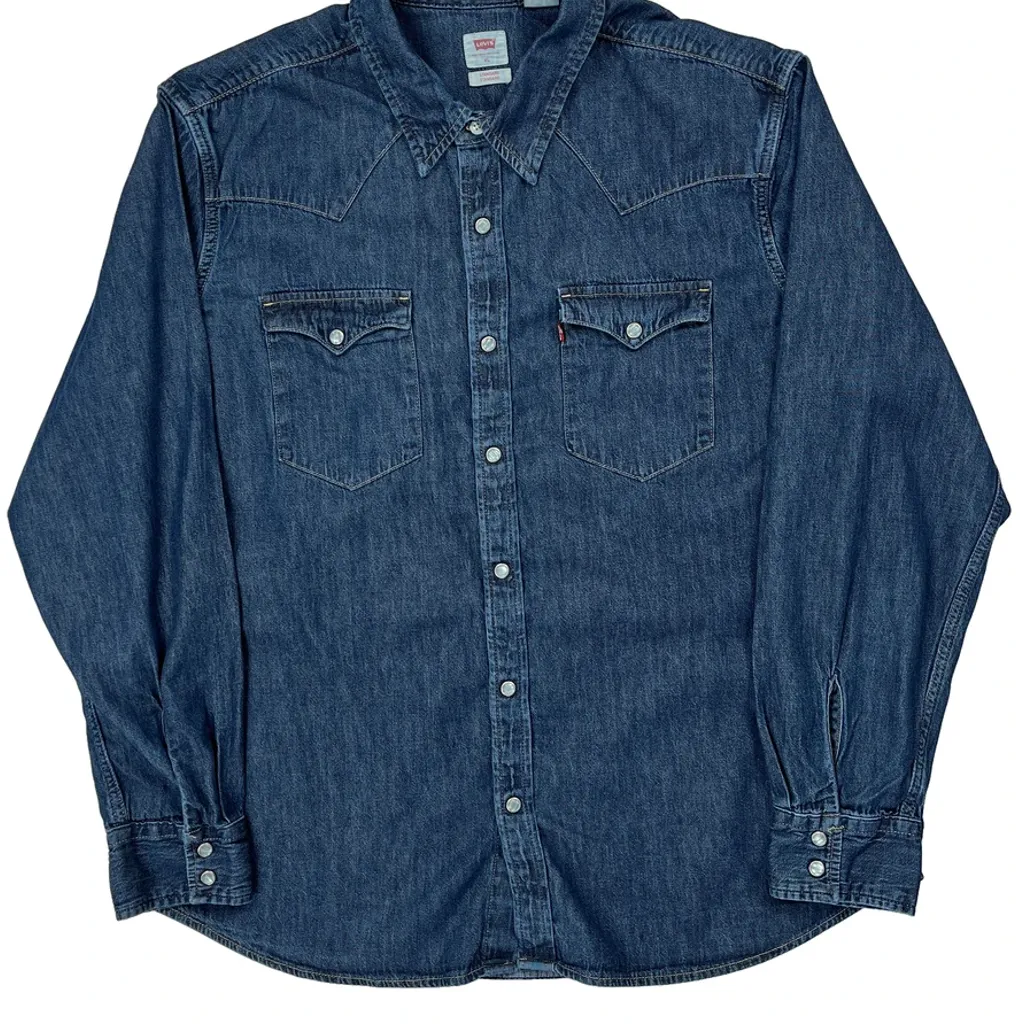 Levis Denim Shirt - XL Blue Denim - Image 5
