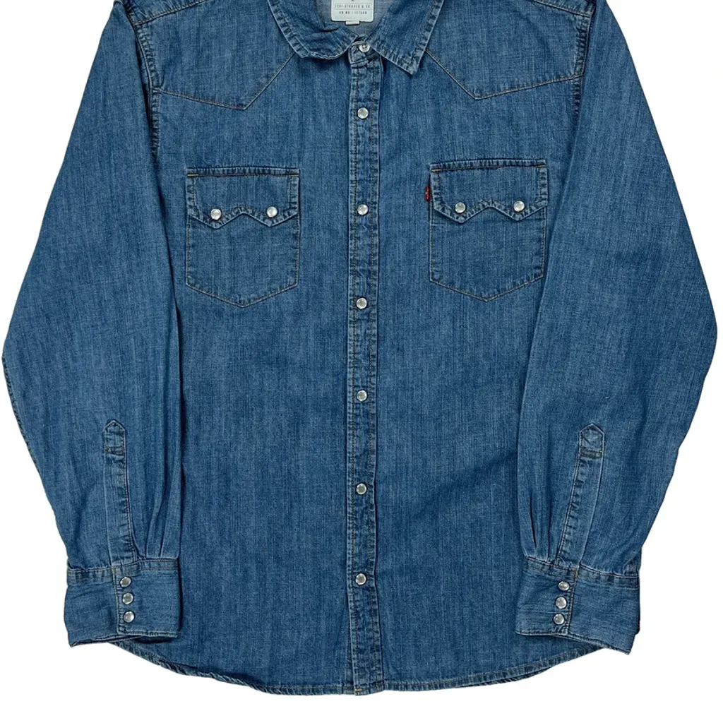Levis Denim Shirt - XL Blue Denim - Image 4