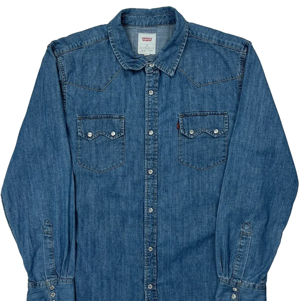 Levis Denim Shirt - XL Blue Denim - Image 5