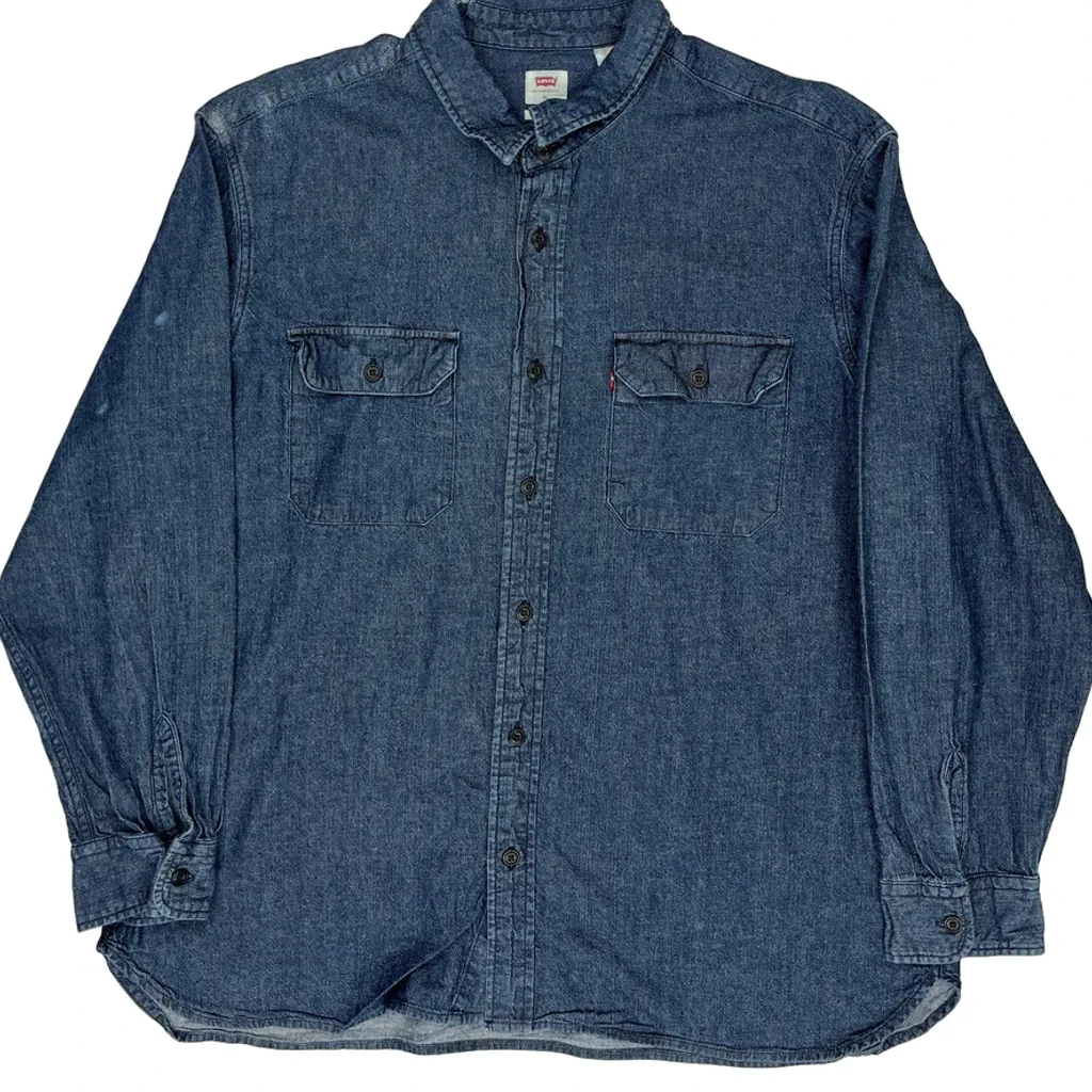 Levis Denim Shirt - XL Blue Denim - Image 4