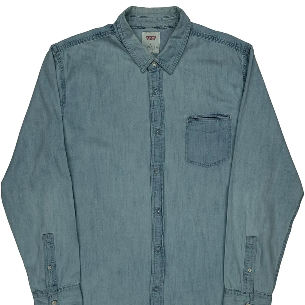 Levis Denim Shirt - XL Blue Cotton - Image 6