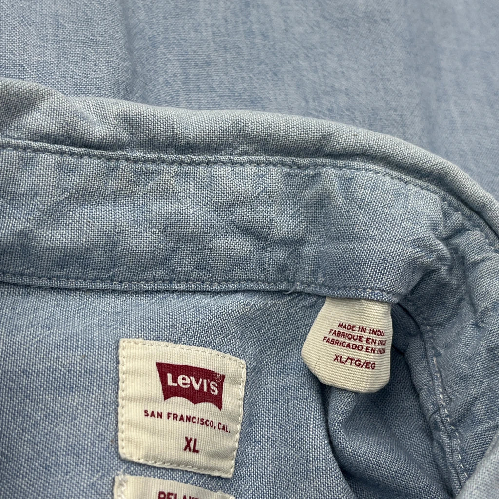Levis Chambry Denim Shirt - XL Blue Cotton - Image 3