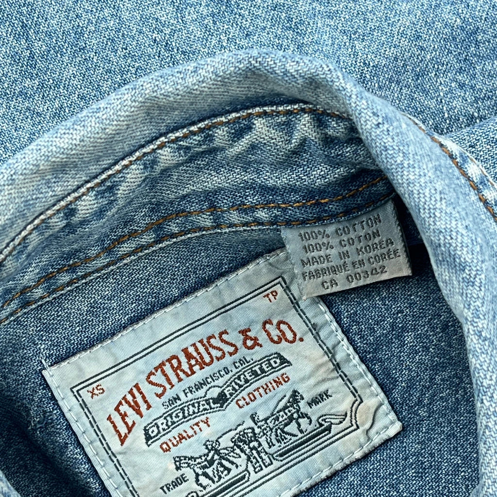 Levis Denim Shirt - XS Blue Cotton - Image 3