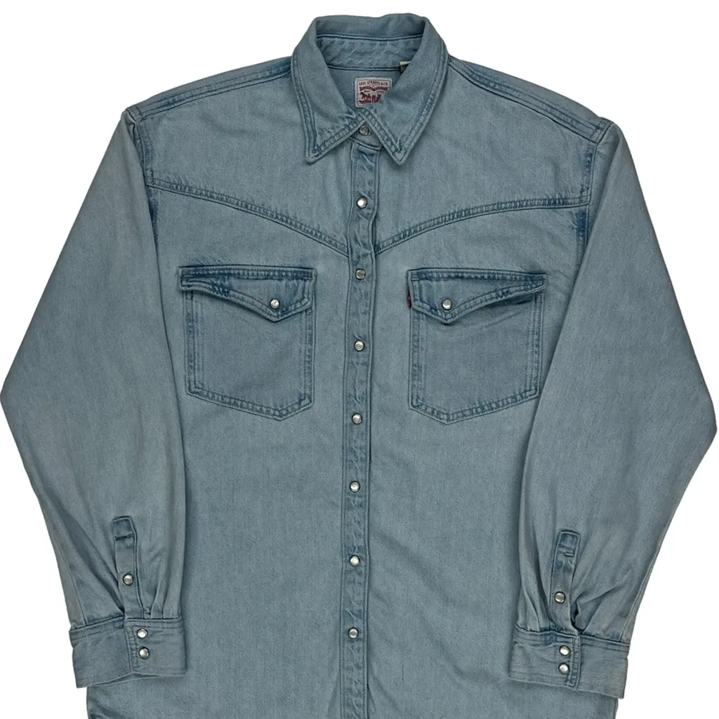 Levis Denim Shirt - XS Blue Cotton - Image 6
