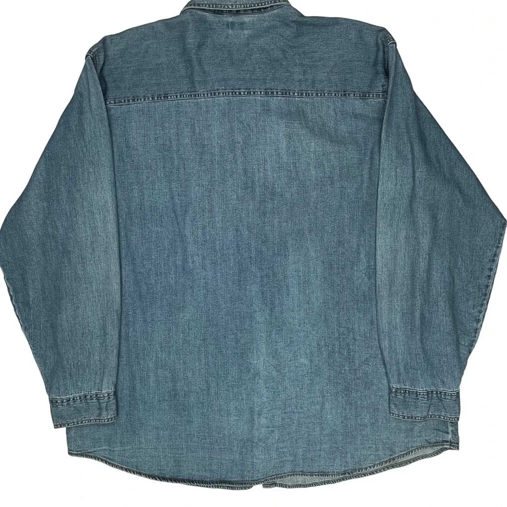 Levis Denim Shirt - 2XL Blue Cotton - Image 6