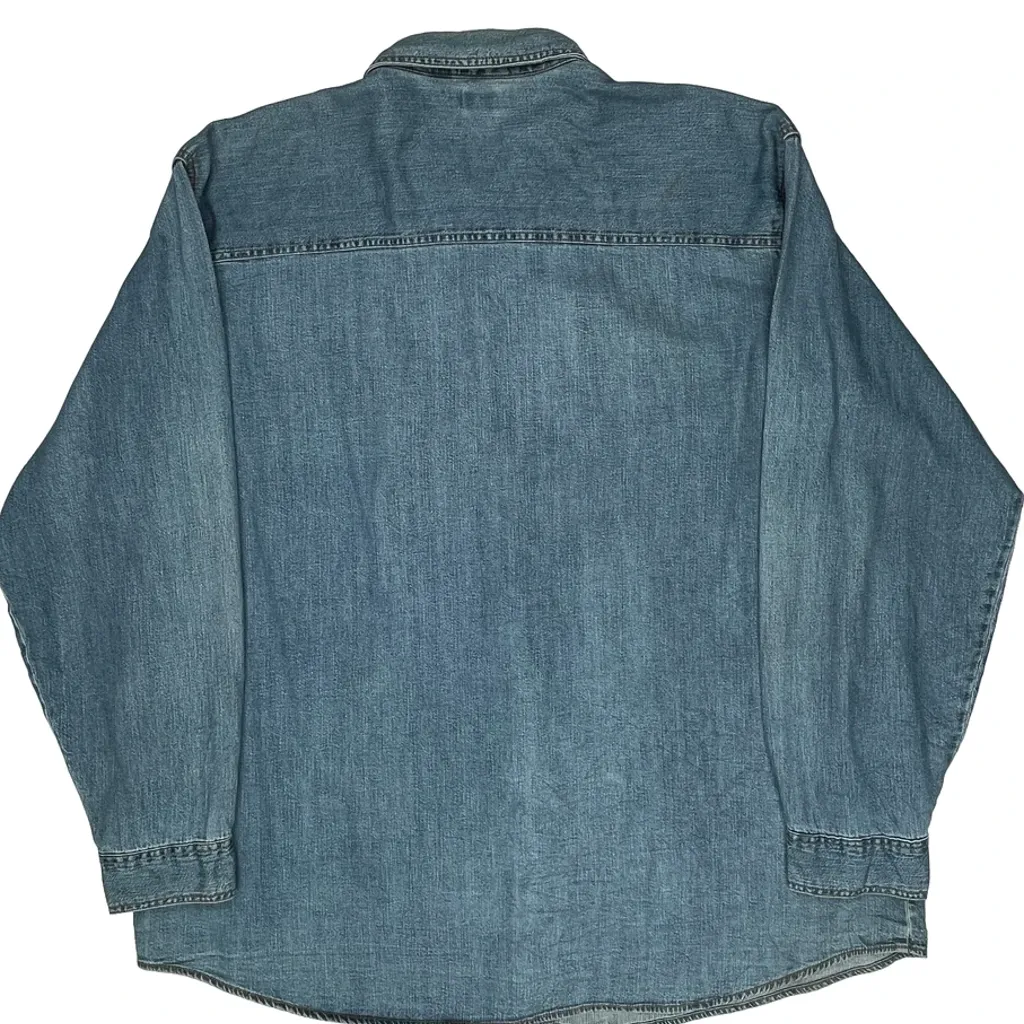 Levis Denim Shirt - 2XL Blue Cotton - Image 7